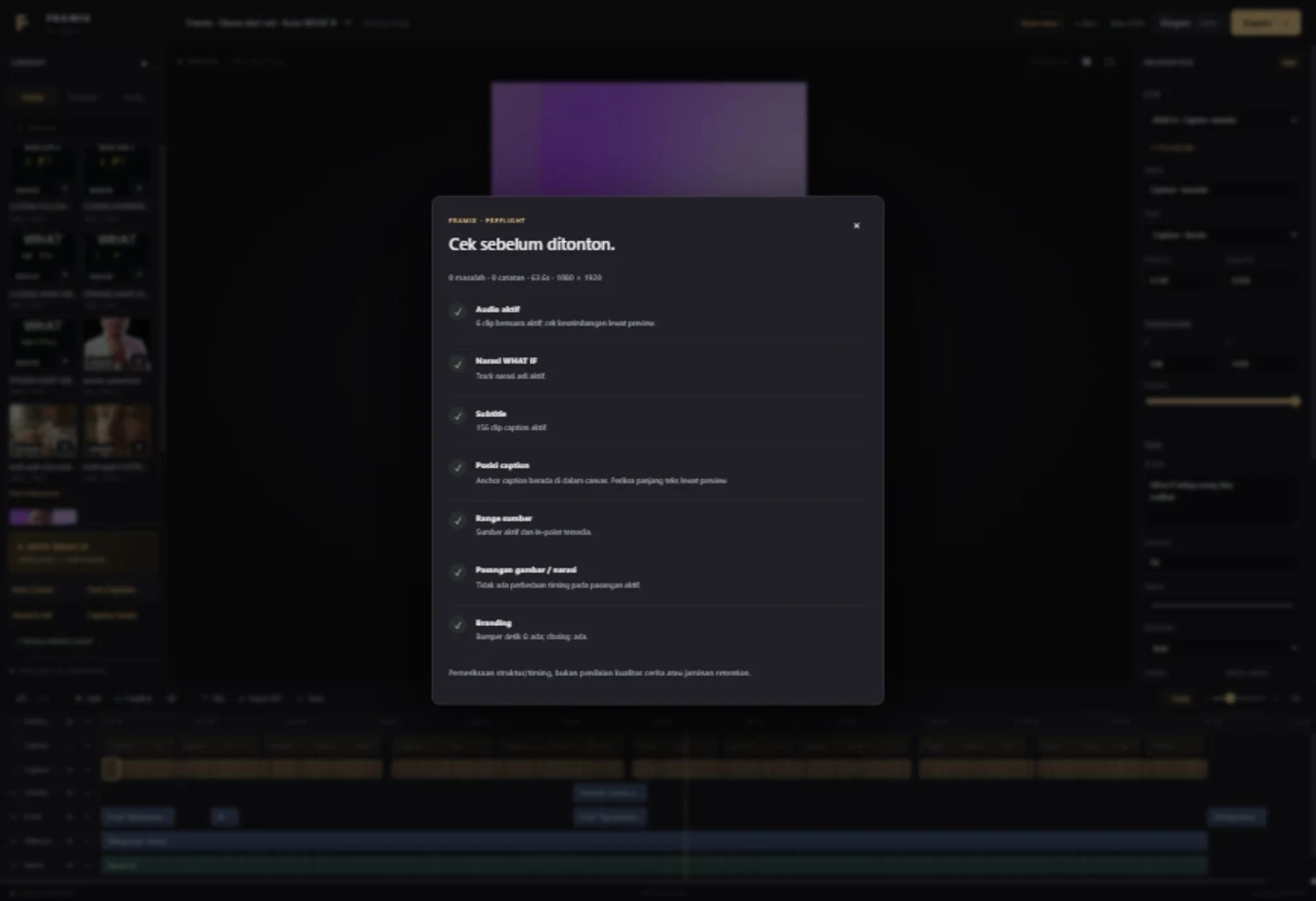 Review: check the draft before export